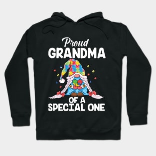 Proud Autism grandma Puzzle Piece cute gnomes Autism Awareness Hoodie